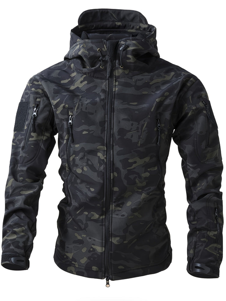 Men's three-in-one camouflage jacket breathable all-weather outdoor windbreaker