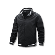 Women's casual zipper bomber jacket with seam pockets