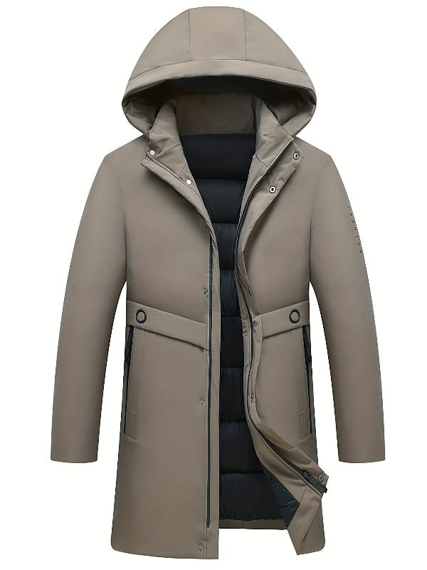 Men's medium-length casual coat