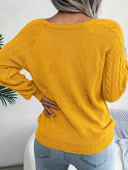 Women's plus size loose knit pullover sweater solid color