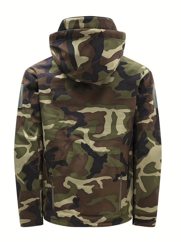 Men's three-in-one camouflage jacket breathable all-weather outdoor windbreaker