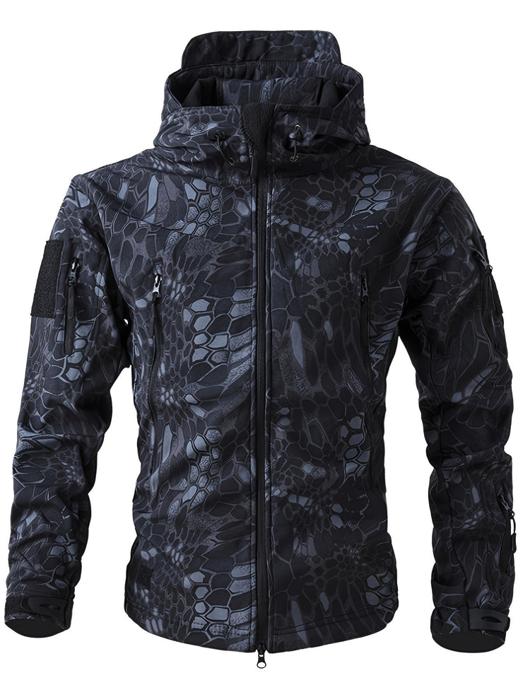 Men's three-in-one camouflage jacket breathable all-weather outdoor windbreaker