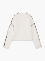 Women's oversized mock neck sweater