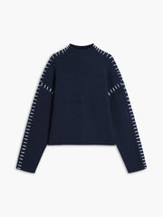 Women's oversized mock neck sweater