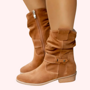 Casual plush boots for cozy outings
