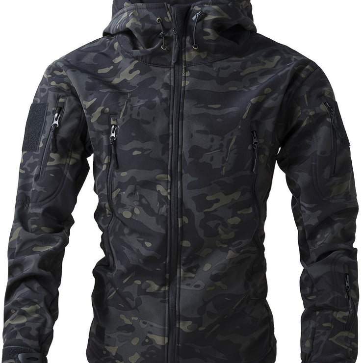 Men's three-in-one camouflage jacket breathable all-weather outdoor windbreaker