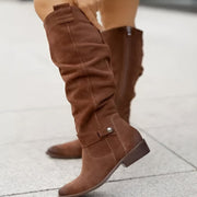 Casual plush boots for cozy outings