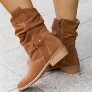 Casual plush boots for cozy outings