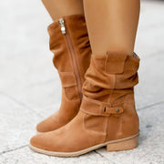 Casual plush boots for cozy outings
