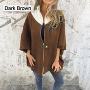 Casual coat with high collar for stylish women